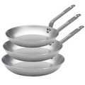 De Buyer Frying Pan Set Mineral B Element 3-piece - ø 20, 24 & 28 cm - without non-stick coating
