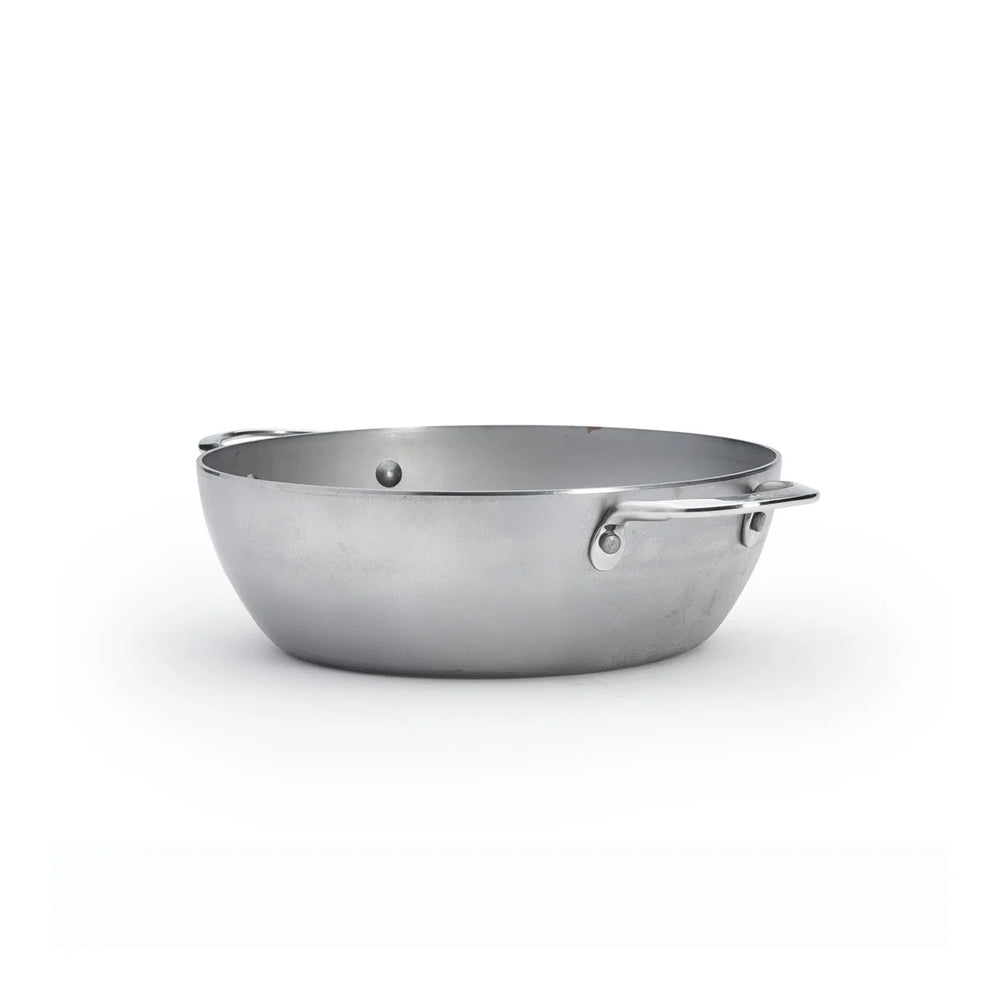 De Buyer sauté pan - Sauteuse - with 2 handles - Mineral B - ø 28 cm / 4 liters - without non-stick coating