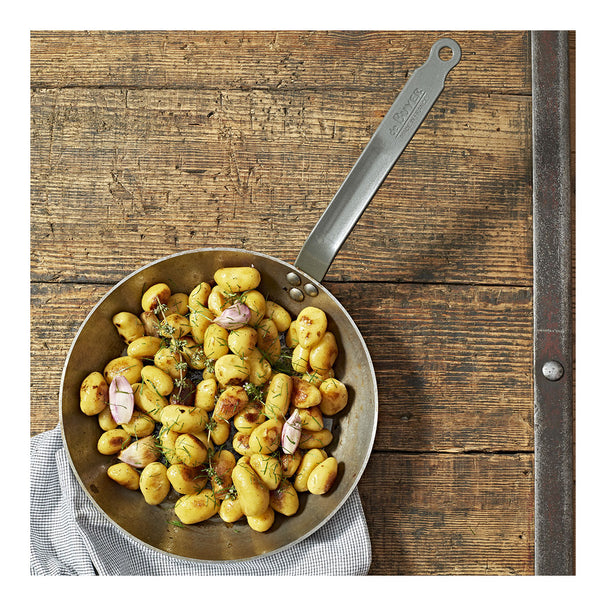 De Buyer Set de Sartenes Lyonnaise Carbone Plus 3 piezas - Acero al carbono - ø 20, 24 & 28 cm - sin revestimiento antiadherente