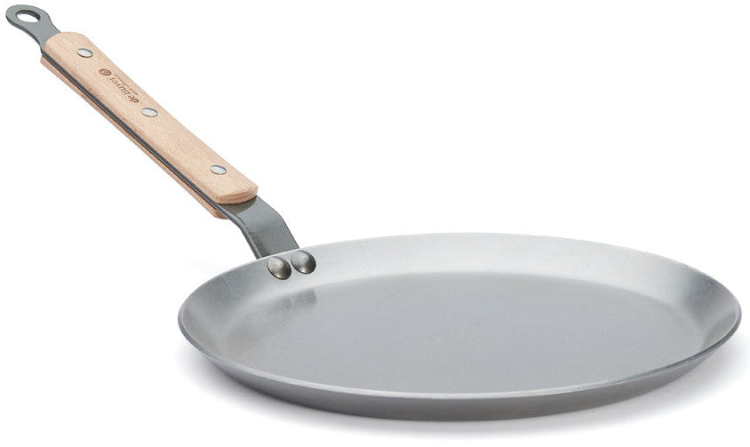 De Buyer pancake pan / Crepe pan Mineral B Wood - ø 24 cm - without non-stick coating
