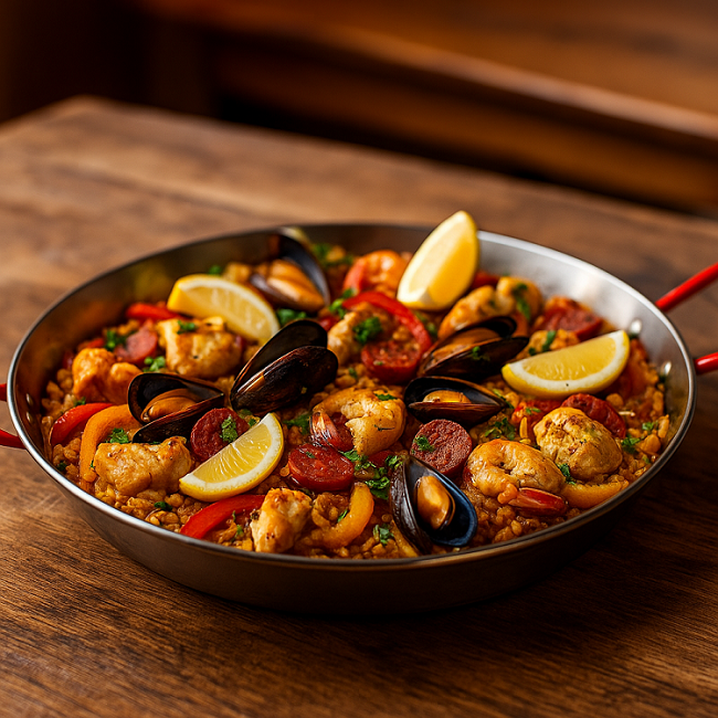 An authentic Spanish paella recipe for 4–6 people