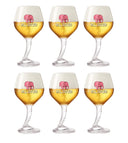 Vasos de cerveza Delirium con pie - 330 ml - 6 unidades