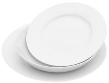 Studio Tavola Dinnerware Set White - 18-piece / 6 people - 6 dinner plates, 6 pasta bowls, and 6 side plates