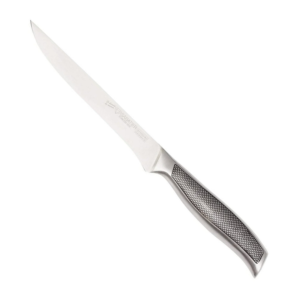 Diamant Sabatier Uitbeenmes Riyouri 15 cm met RVS heft, vrijstaand op witte achtergrond