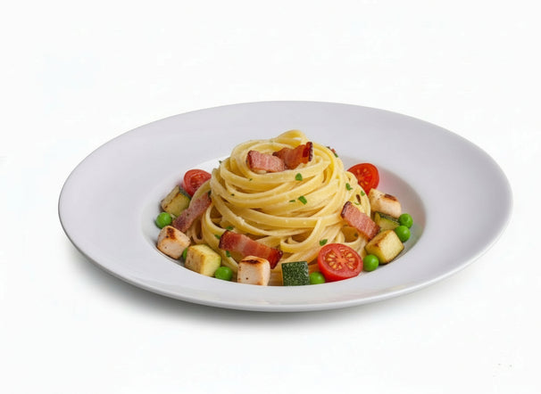 Cookinglife Platos hondos / Platos para pasta - Porcelana - Blanco - ø 27 cm - 6 unidades