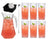 Dolle Mina Cocktail Set - 1.6 L Carafe with 6 Long Drink Glasses 490 ml, Cocktail Spoon & Ice Cube Tray