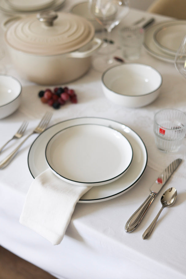 Juego de vajilla Cosy & Trendy Renee 18 piezas / 6 personas - 6 platos de cena, 6 platos de desayuno y 6 cuencos