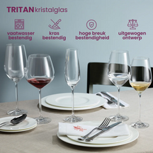 Schott Zwiesel Wine Glass Set Fortissimo 12-Piece - White Wine Glasses, Red Wine Glasses & Burgundy Glasses
