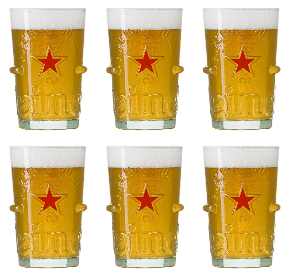 Heineken Beer glasses Silver - 250 ml - 6 pieces