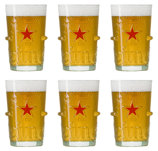 Heineken Beer glasses Silver - 250 ml - 6 pieces