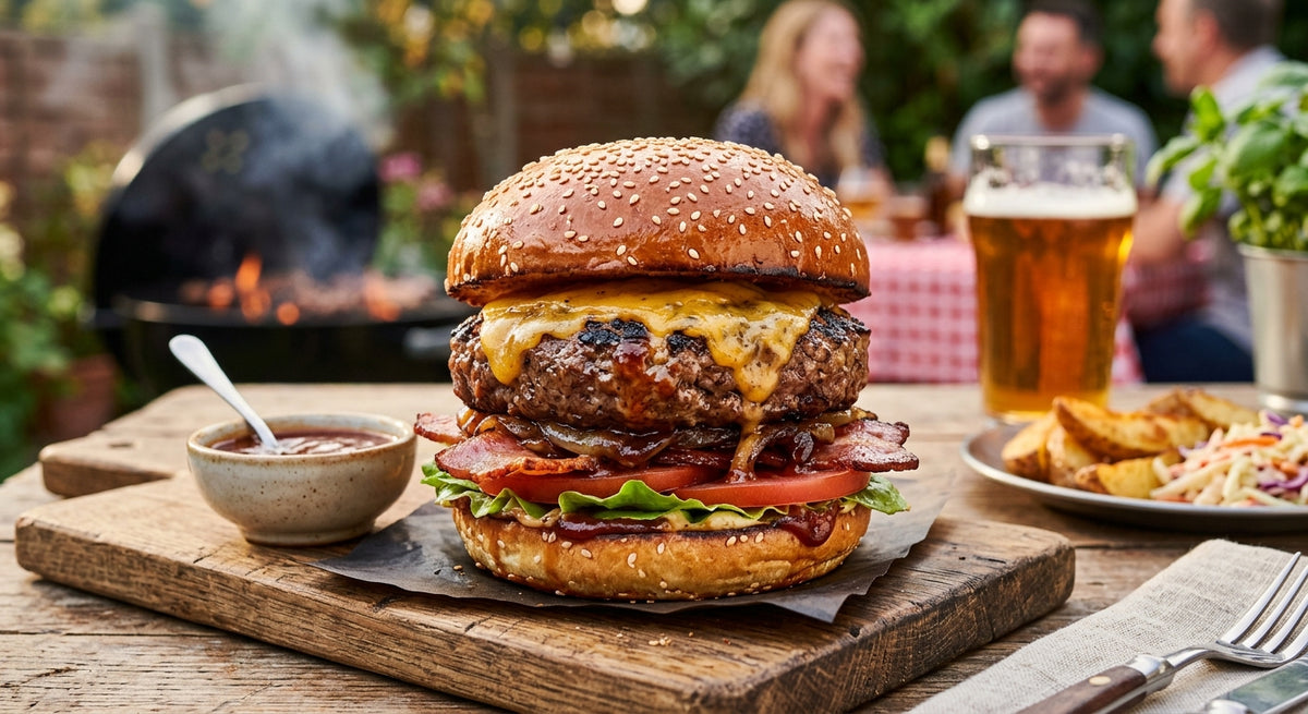 ¡Una hamburguesa robusta y jugosa de Dirk!