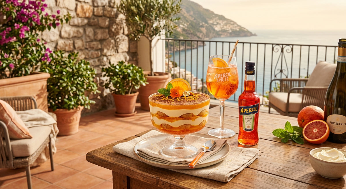 A fresh, summery dessert with Aperol