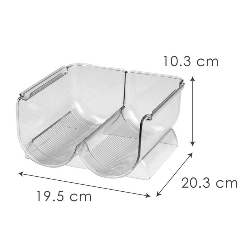 Ghidini Estante para vino / Soporte para 2 botellas - Plástico - Apilable - Expandible