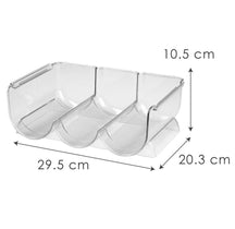 Ghidini Estante para vino / Soporte para 3 botellas - Plástico - Apilable - Expandible