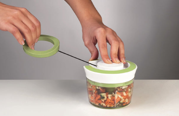 Ghidini Picadora manual / Cortador de verduras con cuerda de tracción ø 12 cm