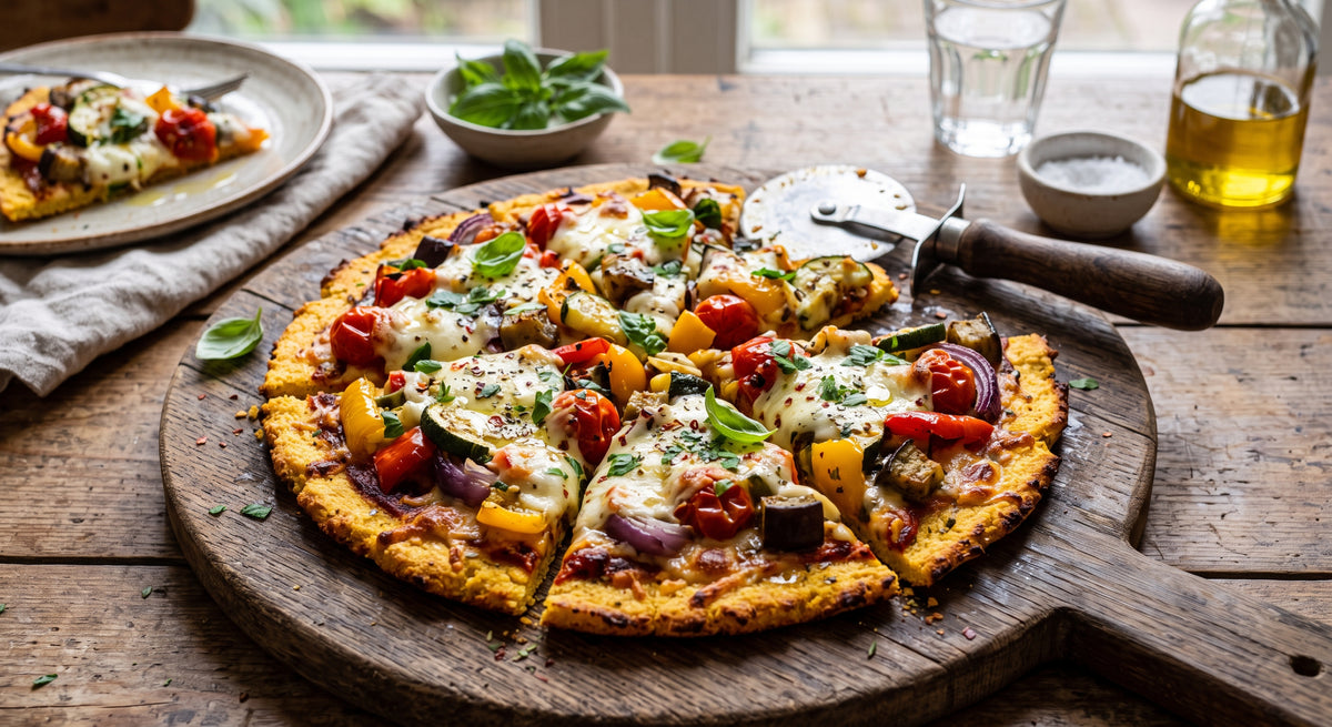 Base crujiente, toppings sabrosos y disfrute 100% sin gluten.
