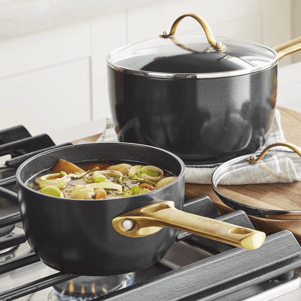 GreenPan Cookware Set Padova Reserve Black 6-piece - Ceramic non-stick coating
