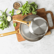 GreenPan Cookware Set Padova Reserve 5-piece - Triply Stainless - cooking pots ø 18, 20, 24 cm & frying pans ø 24 & 28cm