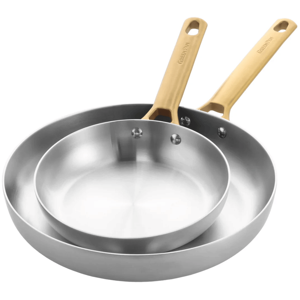 GreenPan Frying Pan Set Padova Reserve 2-piece - Triply Stainless steel - Frying pan  ø 20 & 28 cm