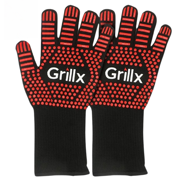 GrillX BBQ Guantes / Guantes de horno - Agarre extra - 2 unidades