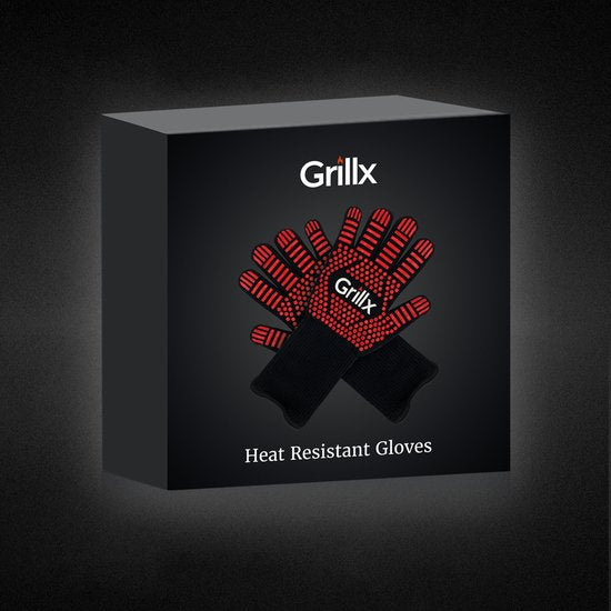 GrillX BBQ Gloves - Oven Gloves - Extra Grip - 2 Pieces