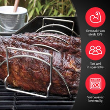 GrillX BBQ Spare Rib Holder