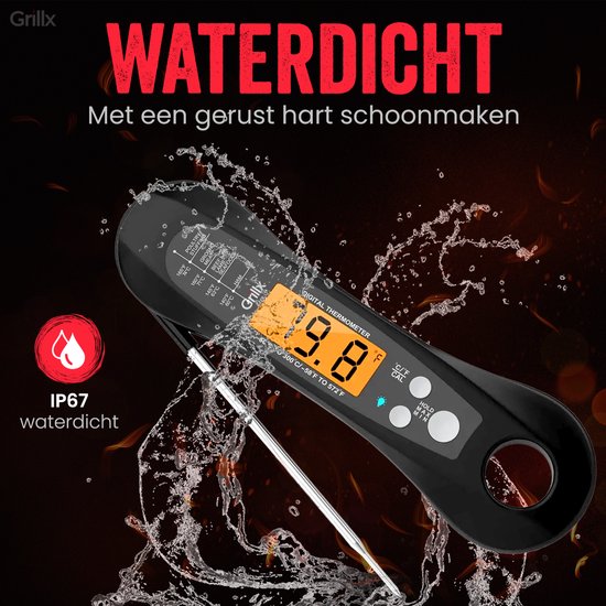 GrillX BBQ Meat Thermometer - BBQ Thermometer