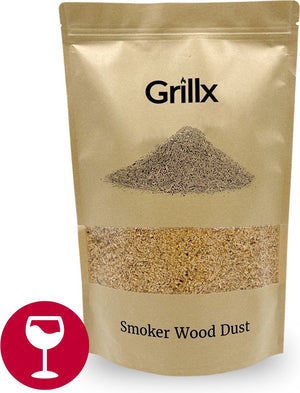 Virutas de ahumado GrillX Vino tinto - Para ahumado en frío - 3 litros