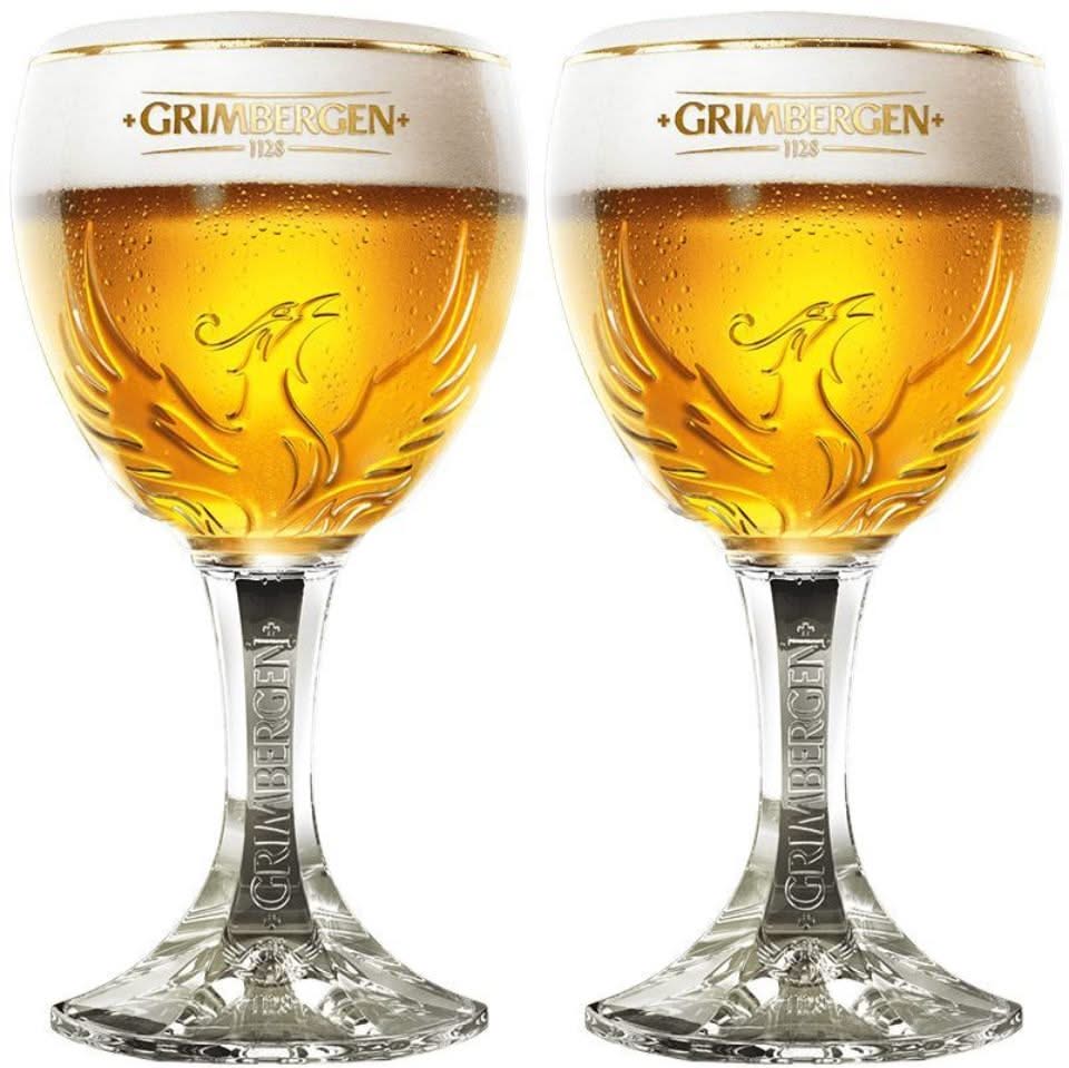 Grimbergen Beer Glasses on Foot 250 ml - 2 pieces