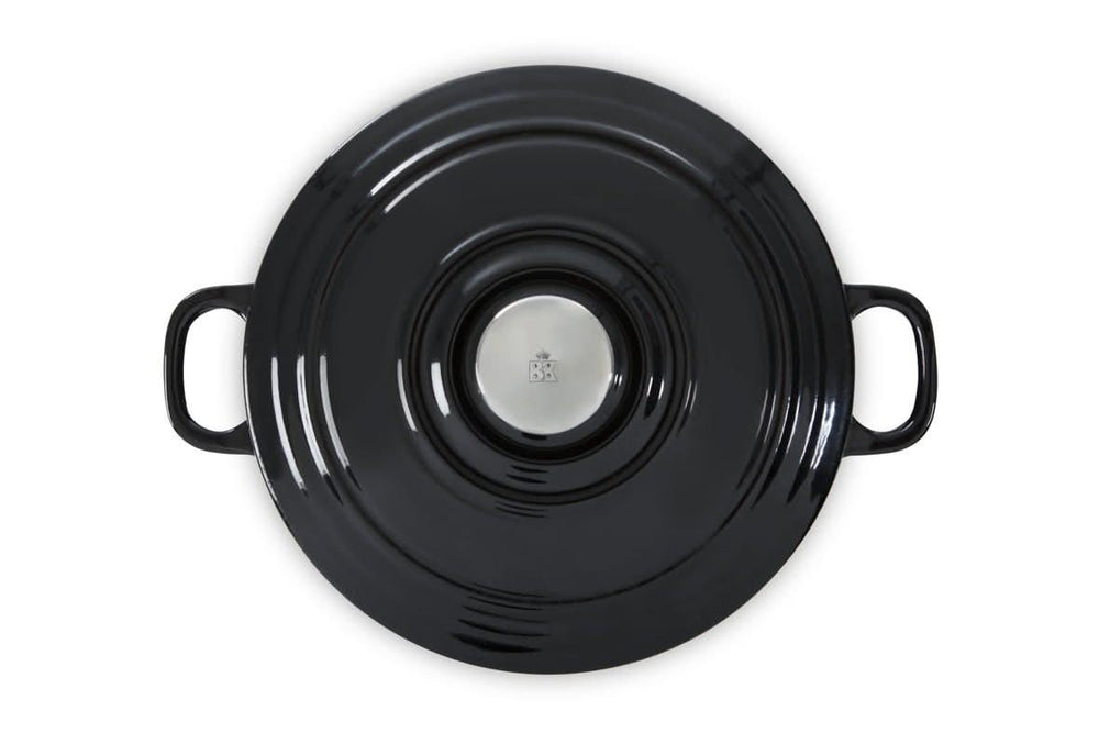 BK Casserole Bourgogne Jet Black Cast Iron ø 24 cm / 4.2 liter - Enamelled Non-Stick Coating