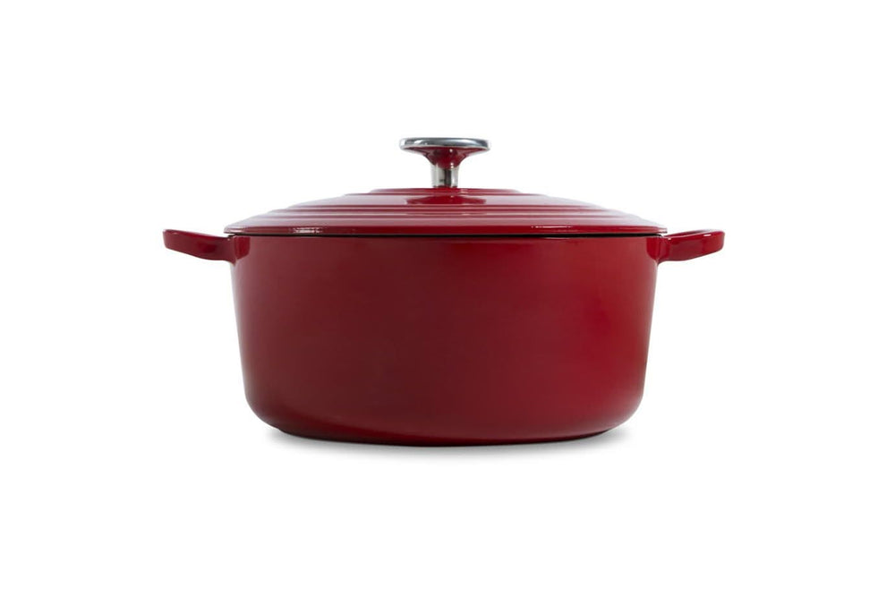 BK Casserole Bourgogne Chili Red Ø 28 cm / 6.7 liter - Enamelled Non-Stick Coating