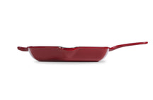 BK Sartén Grill Bourgogne Chili Red Hierro Fundido 26 x 26 cm - revestimiento antiadherente esmaltado