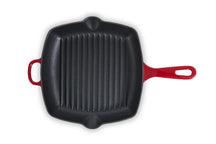 BK Sartén Grill Bourgogne Chili Red Hierro Fundido 26 x 26 cm - revestimiento antiadherente esmaltado