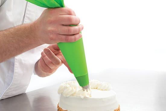 One Way Piping Bag - Plastic 53 x 28 cm Green 12 pieces - Icing Pastry Bag