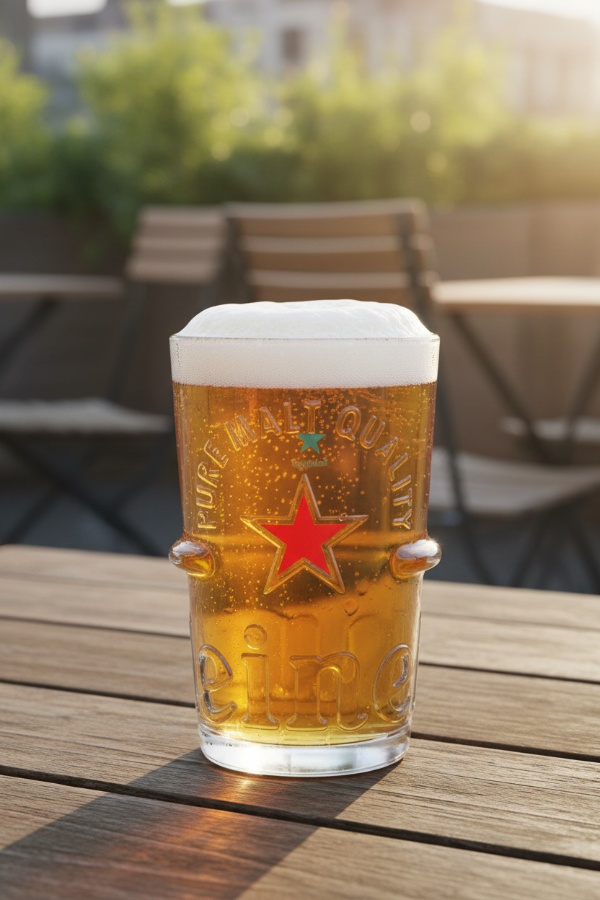 Heineken Beer glasses Silver - 250 ml - 6 pieces