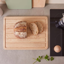 Hendi Wooden Cutting Board / Bread Slicing Board - Beech Wood - 53 x 32.5 cm