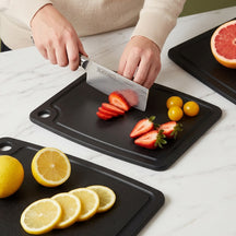 Hendi Cutting Board Non-Slip - Dishwasher Safe - Black Wood Fiber - 30 x 23.5 cm