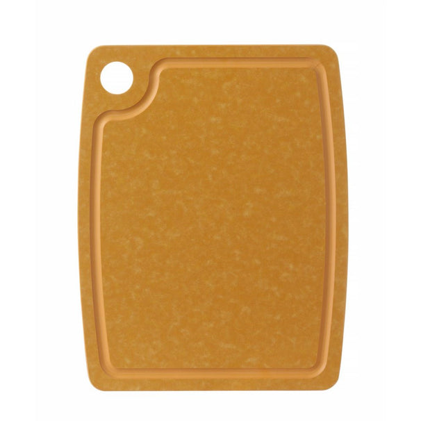 Tabla de cortar antideslizante Hendi - apta para lavavajillas - fibra de madera marrón - 37 x 27,5 cm