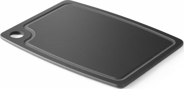 Tabla de cortar antideslizante Hendi - apta para lavavajillas - fibra de madera negra - 44 x 32,5 cm
