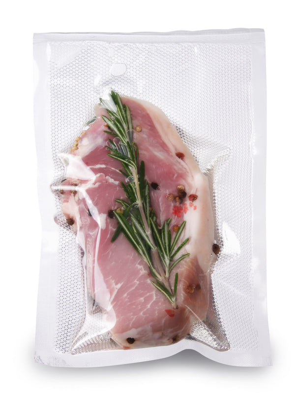 Bolsas de vacío con relieve en rollo Hendi - Bolsas Sous Vide - 20 x 600 cm - Compatibles con máquinas de vacío FoodSaver - 2 piezas