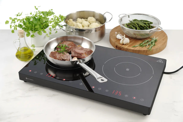 Placa de inducción doble Hendi - Kitchen Line - 3500 W