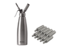 Hendi Whipped Cream Dispenser Stainless Steel 500 ml + Whipped Cream Cartridges 10 pieces