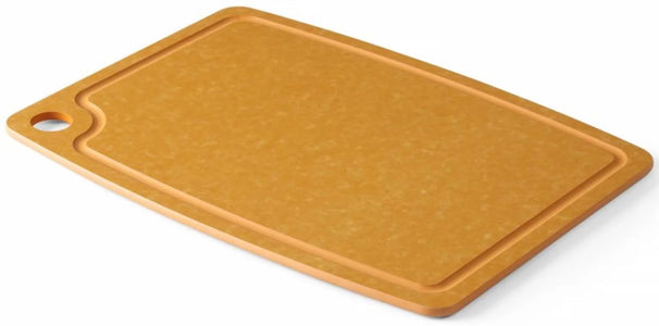 Tabla de cortar antideslizante Hendi - apta para lavavajillas - fibra de madera marrón - 30 x 23,5 cm