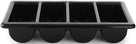 Hendi Cutlery Tray - 4-Compartment GN 1/1 - Black