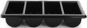 Hendi Caja para Cubiertos - 4 Compartimentos GN 1/1 - Negro