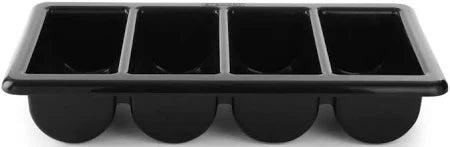 Hendi Caja para Cubiertos - 4 Compartimentos GN 1/1 - Negro