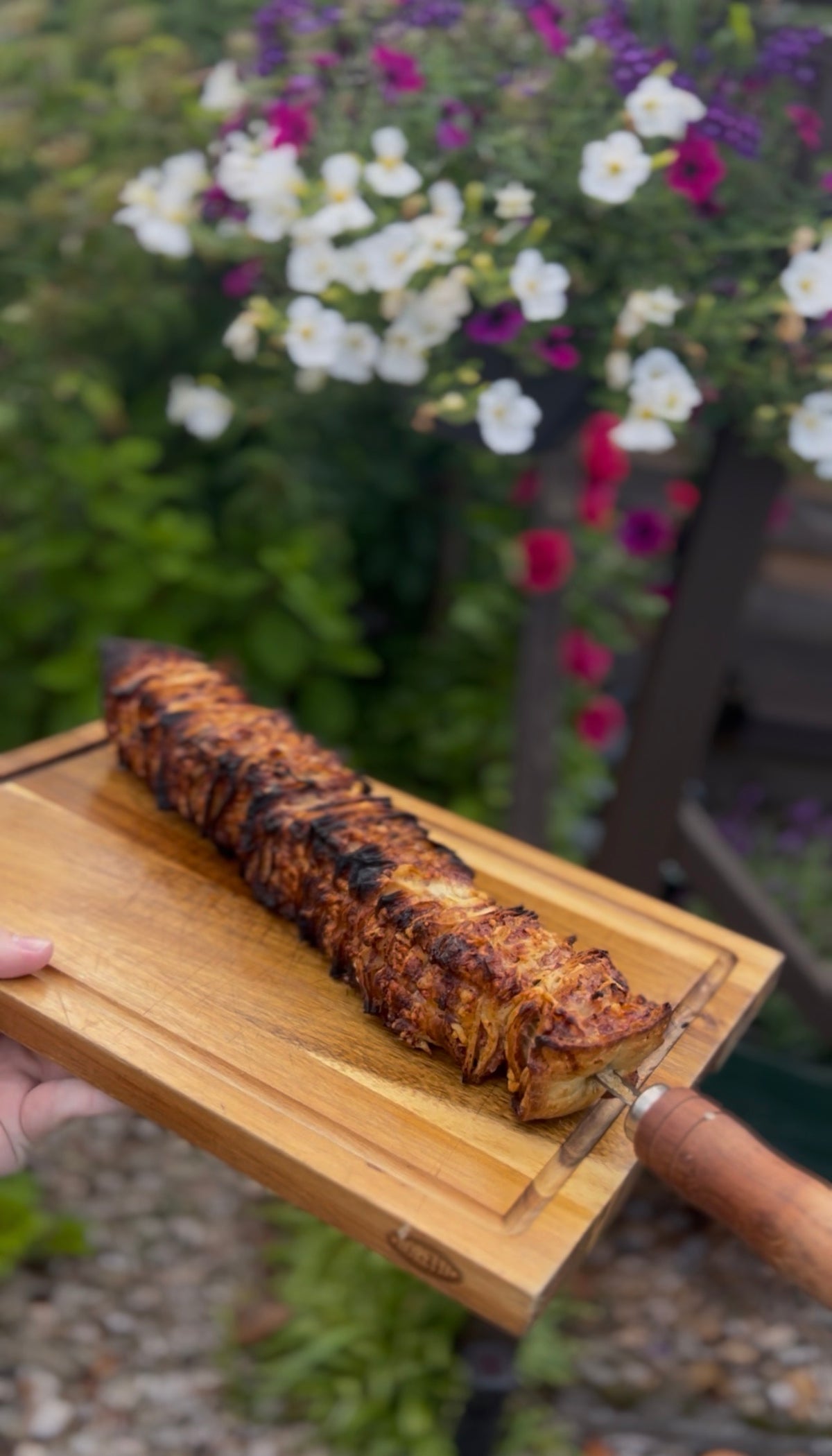 Crispy, cheesy and packed with flavor from the Kamado