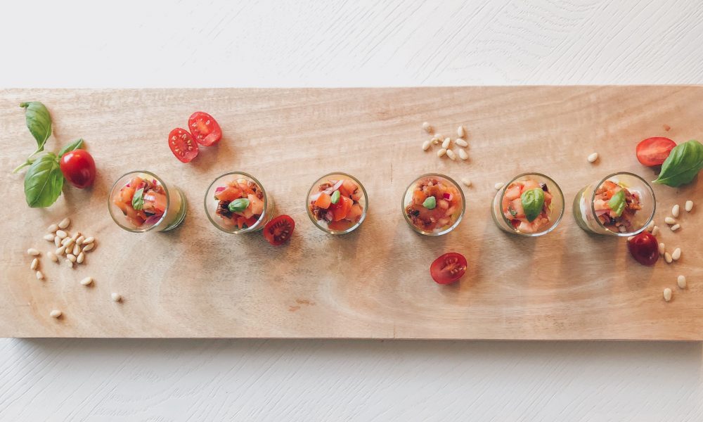 An elegant Italian three-layer amuse-bouche for the festive season