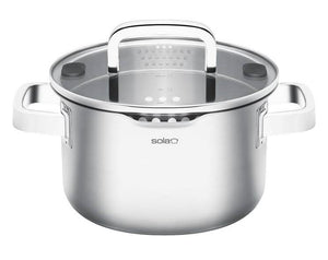 Sola Soeppan Juvia RVS Downdraft apto para inducción ø 24 cm / 5.5 litros - apto para todas las fuentes de calor