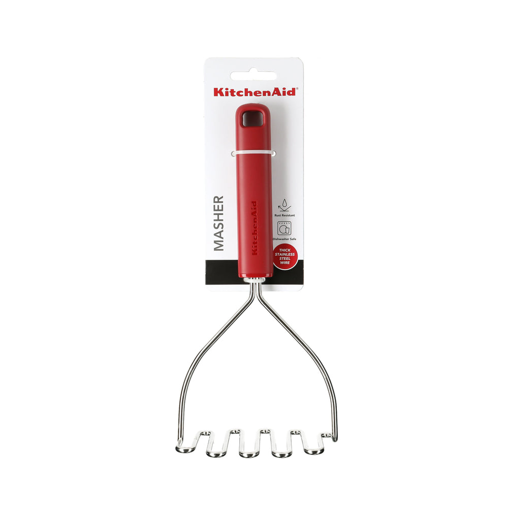 KitchenAid Classic Potato Masher Empire Red 25.5 cm